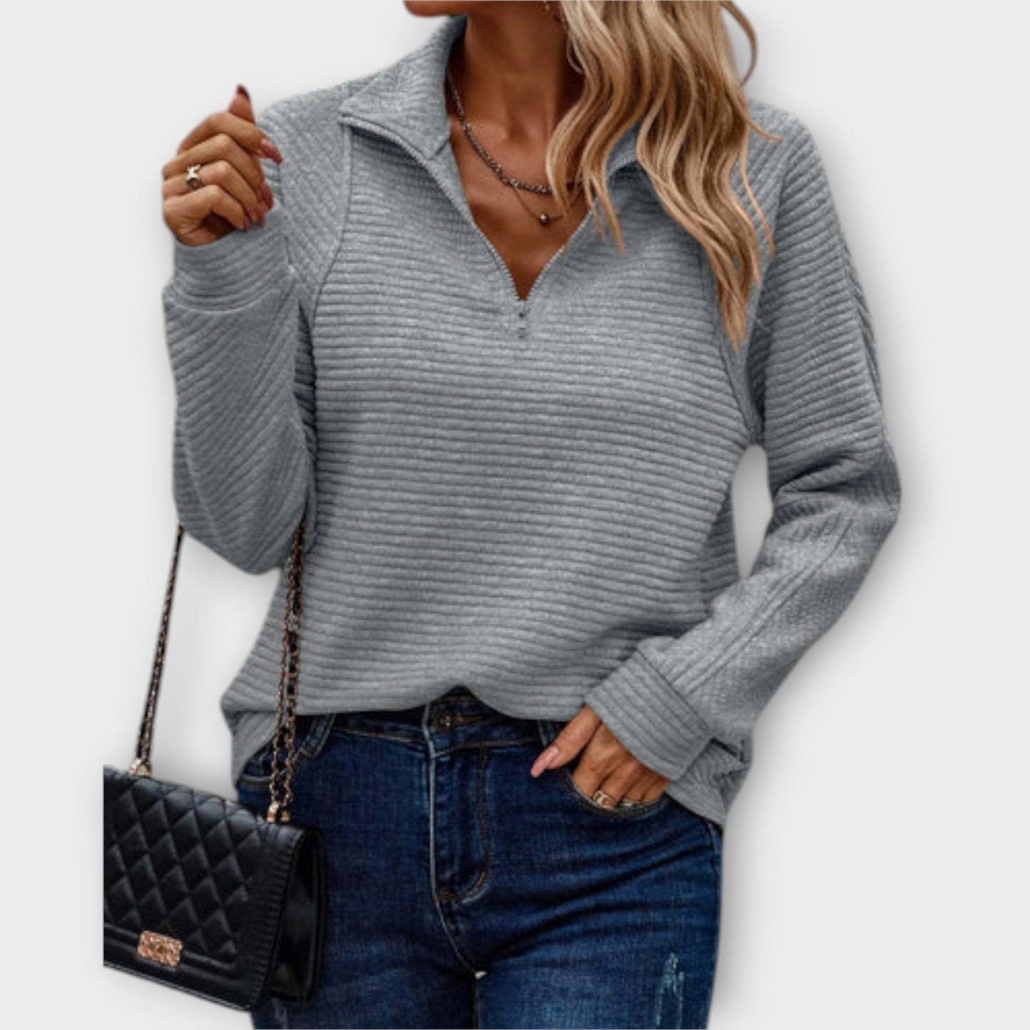 Sofía Structured Knit Sweater