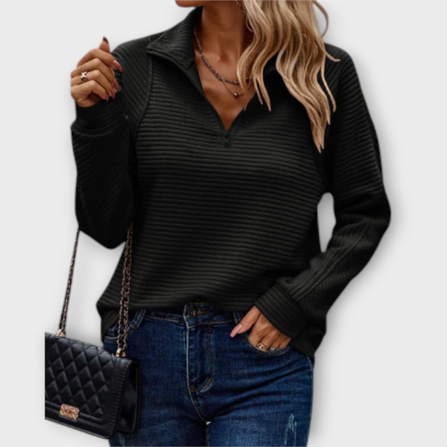 Sofía Structured Knit Sweater
