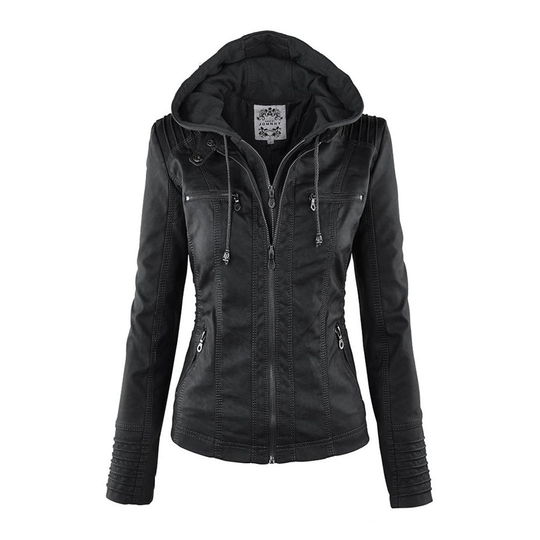 The Pia Hooded Leather
