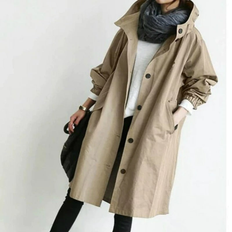 Phoebe Hooded Trench Coat
