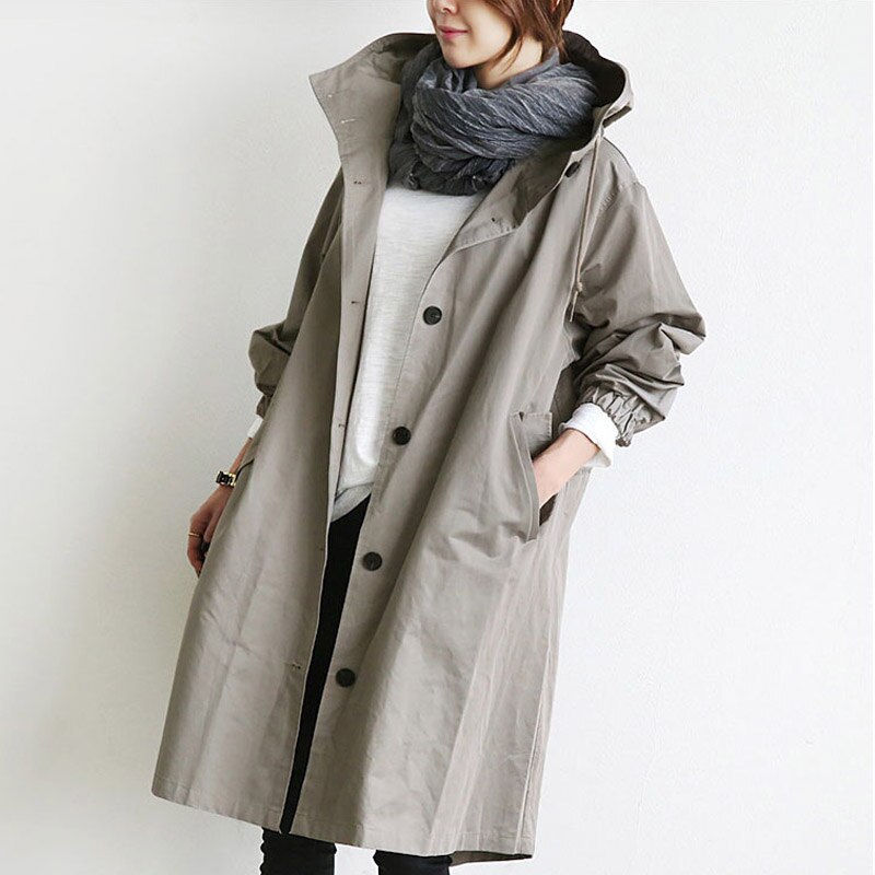 Phoebe Hooded Trench Coat