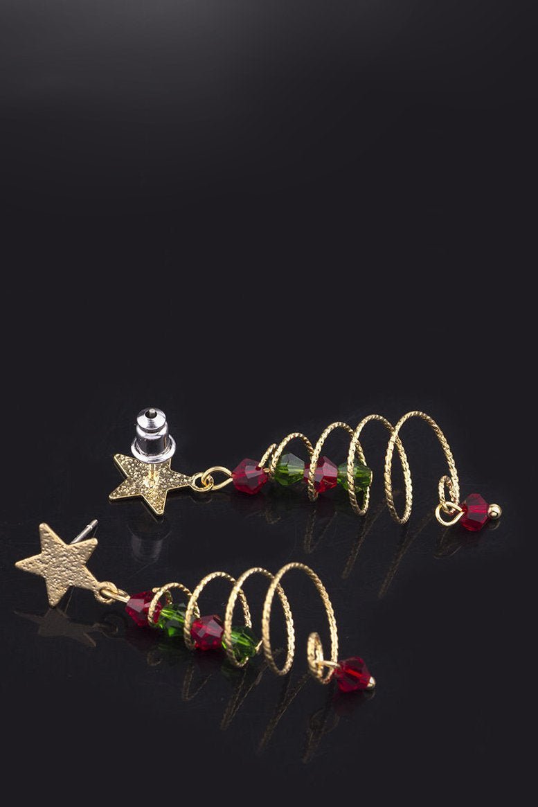 Eudora Holiday Tree Dangle Earrings