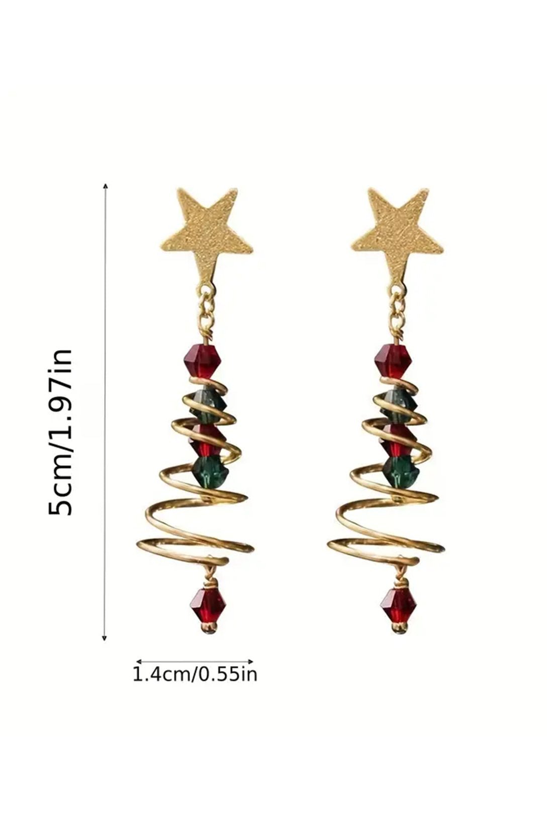 Eudora Holiday Tree Dangle Earrings