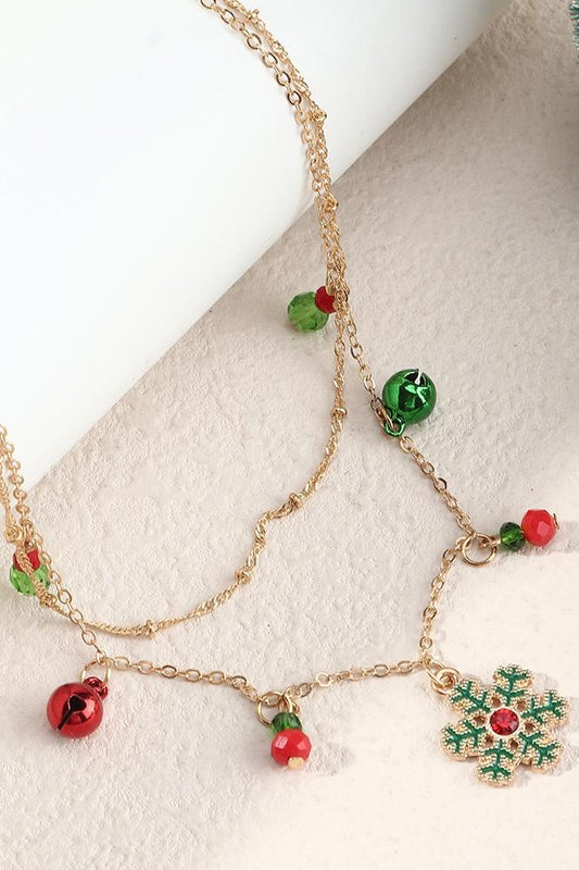 Lynn Removable Snowflake Pendant Necklace for Christmas