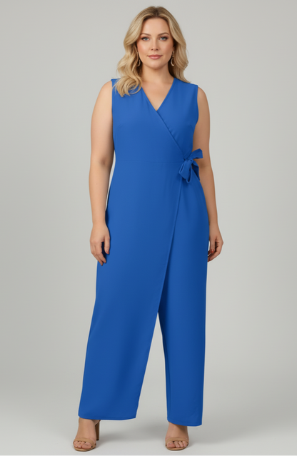 Bela Jumpsuit | V-neck - (Bloggers' Favorite)